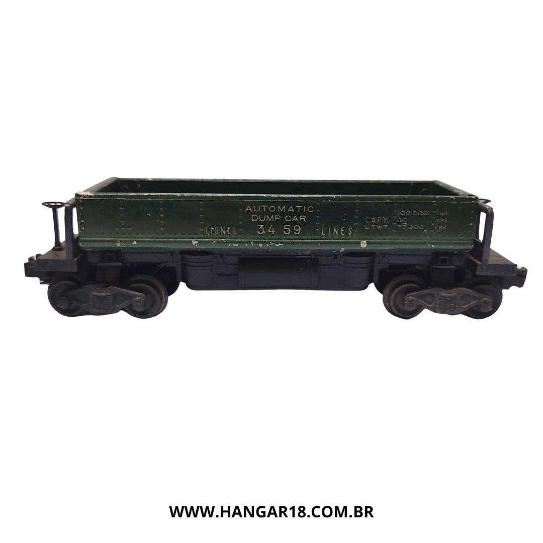 VAGÃO DESCARGA CARVÃO AUTOMATIC 3459B LIONEL ESC O