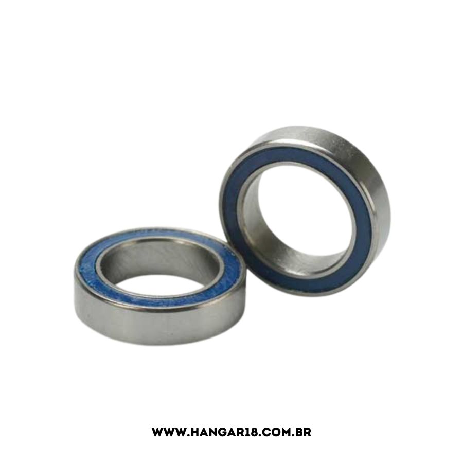 BALL BEARINGS BLUE RUBBER SHIELD  (10x15x4) 2PCS