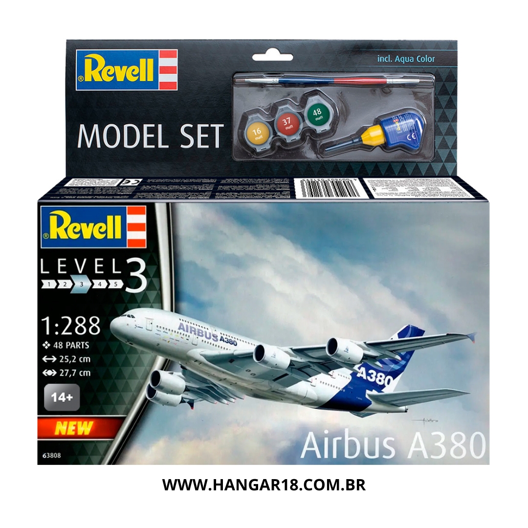 AVIÃO KIT P/ MONTAR AIRBUS A380 REVELL REV3808