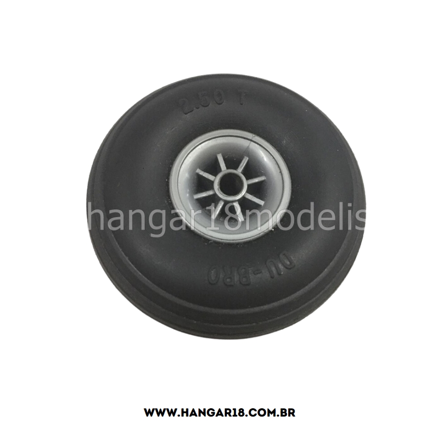 RODA BORRACHA DUBRO 2 1/2"