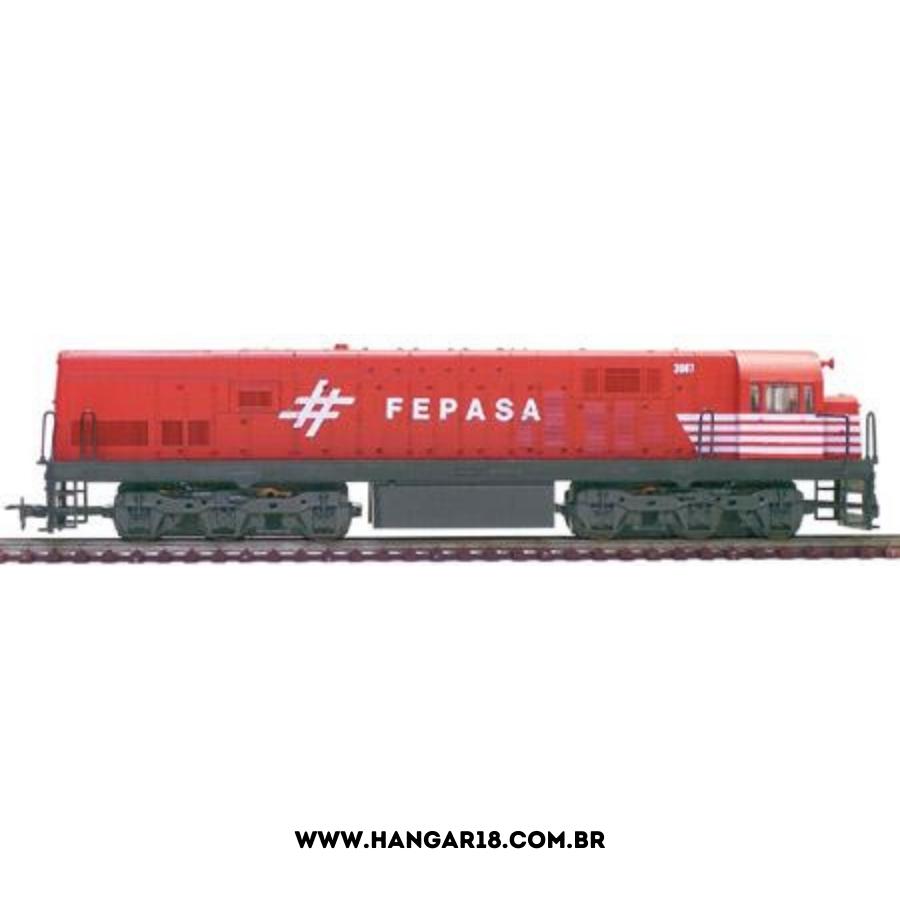 LOCOMOTIVA U20C FEPASA VERMELHA FRATESCHI 3006