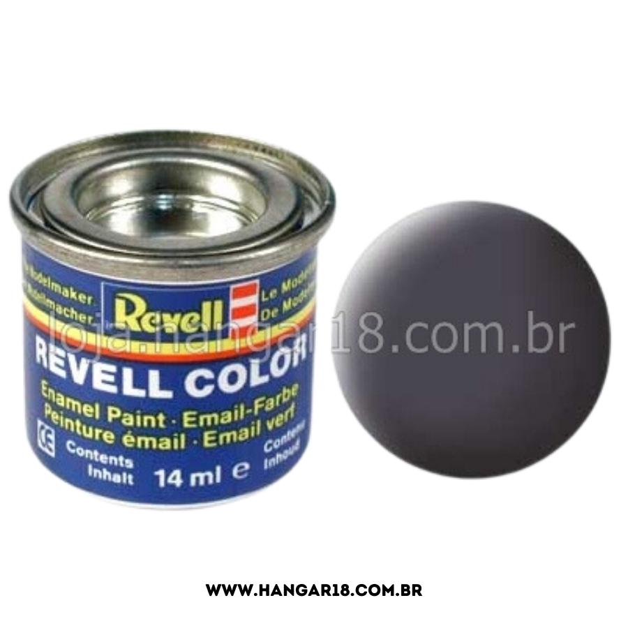 TINTA REVELL ESMALTE 32174 CINZA CANHÃO FOSCO 14ML