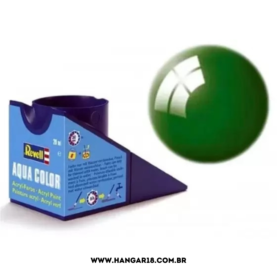 TINTA REVELL ACRILICA 36161 VERDE ESMERALDA 14ML