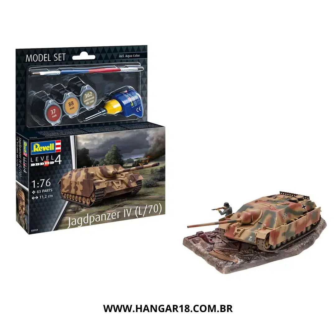 TANQUE DE GUERRA JAGDPANZER IV 1/76 MODEL SET