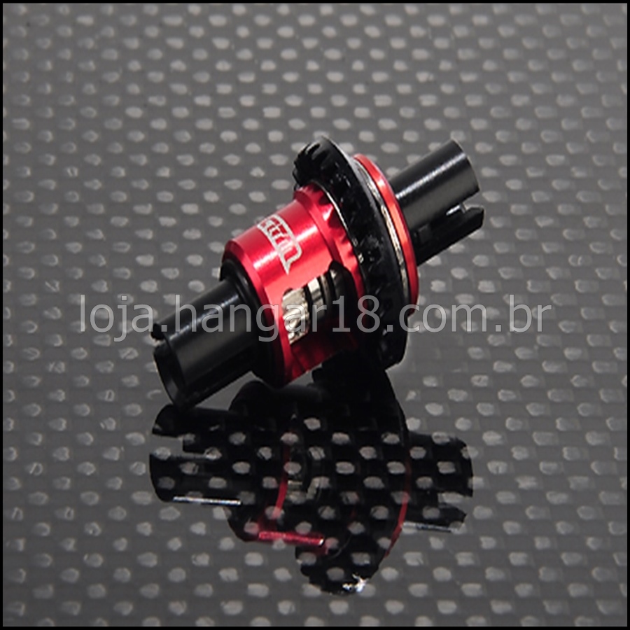AMZ ALUMINIUM 6061 HIGH PRECJSION BALL DIFF, RED