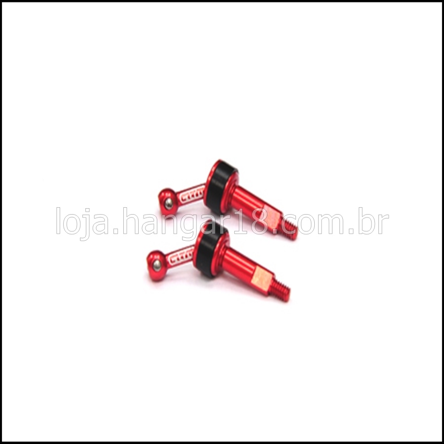 AMZ AMR 6061 Aluminium UNIVERSAL SHAFT ( Pair) RED