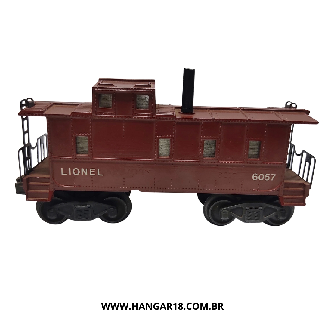 VAGÃO CABOOSE 6057(C) VERMELHO MEDIO LIONEL ESC O