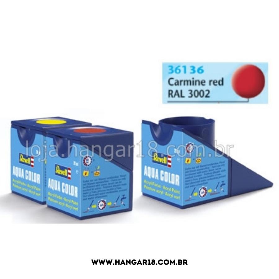 TINTA REVELL ACRILICA 36136 VERMELHO CARMIM 14ML