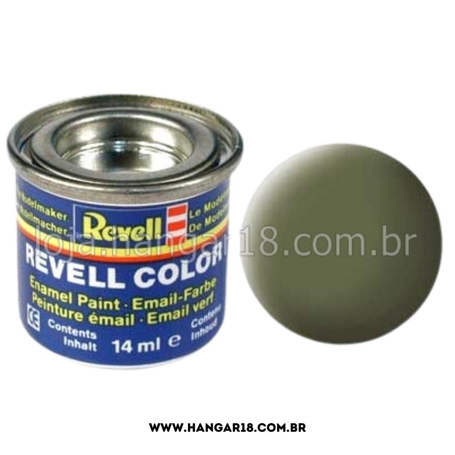 TINTA REVELL ESMALTE 32168  VERDE ESCURO FOSCO14ML