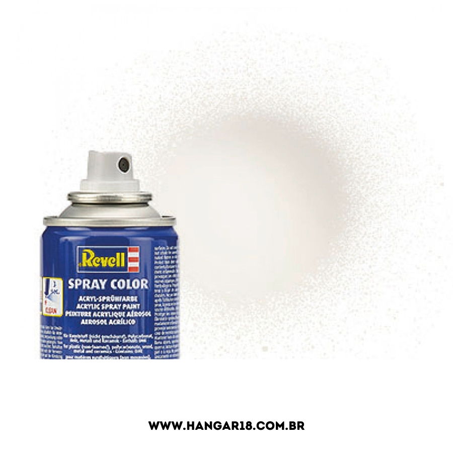 TINTA REVELL SPRAY BRANCO BRILHO 34104