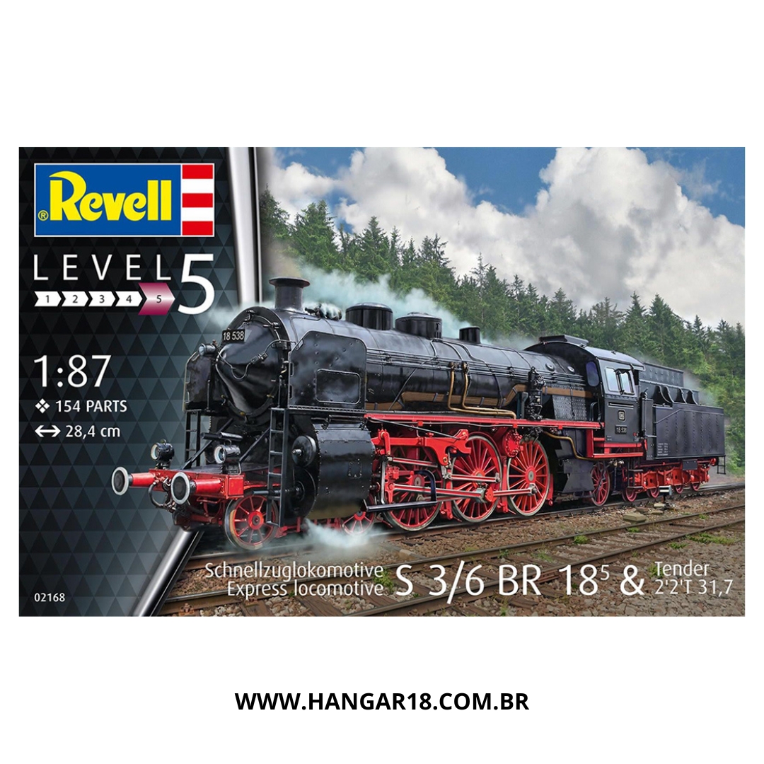 LOCOMOTIVA EXPRESSA S 3/6 BR 18(5) &amp; TENDER 1:87