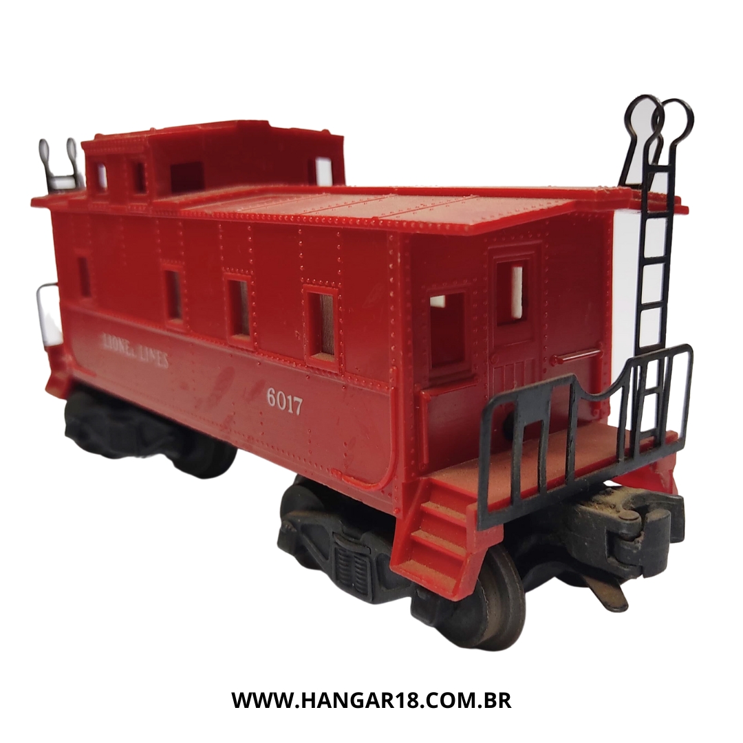 VAGÃO CABOOSE 6017(G) VERMELHO LIONEL ESC O