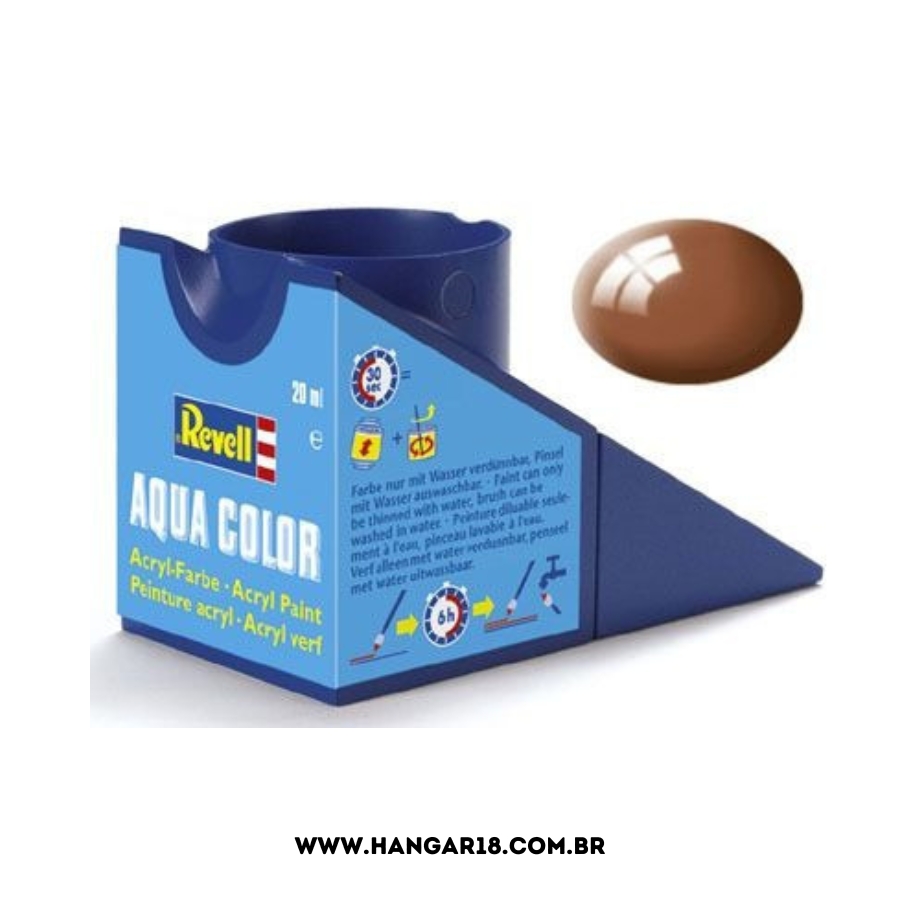 TINTA REVELL ACRILICA 36180 MARROM LAMA BRILHO14ML
