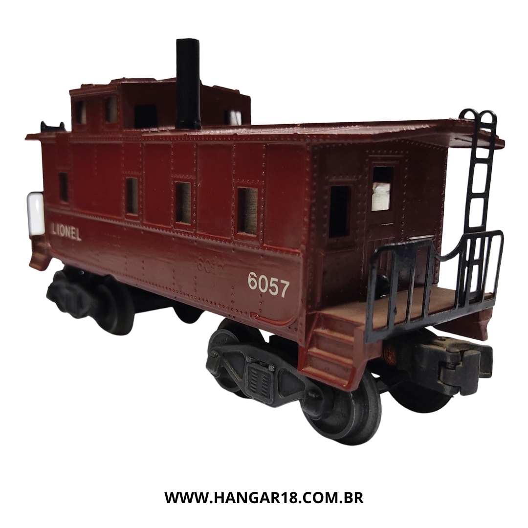 VAGÃO CABOOSE 6057(C) VERMELHO MEDIO LIONEL ESC O