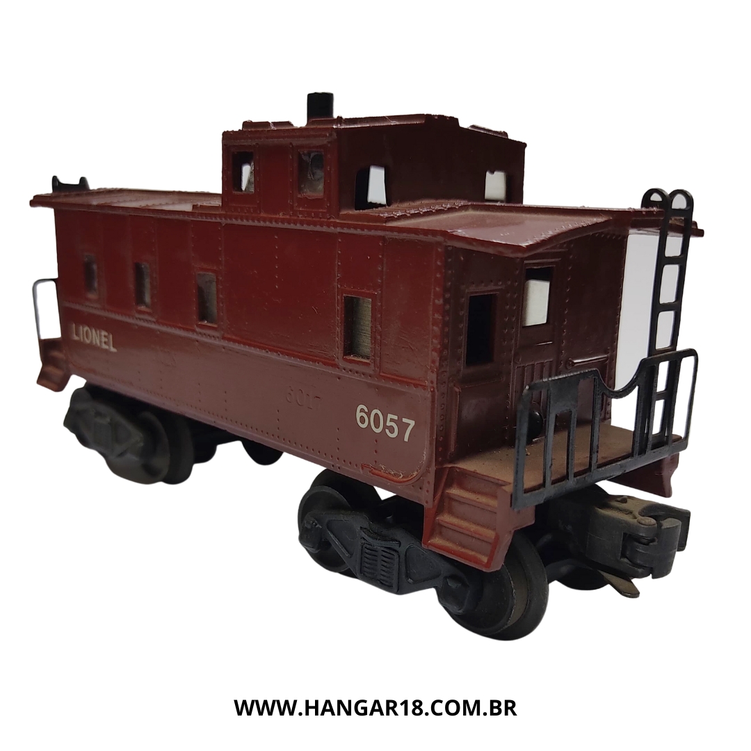 VAGÃO CABOOSE 6057(C) VERMELHO MEDIO LIONEL ESC O