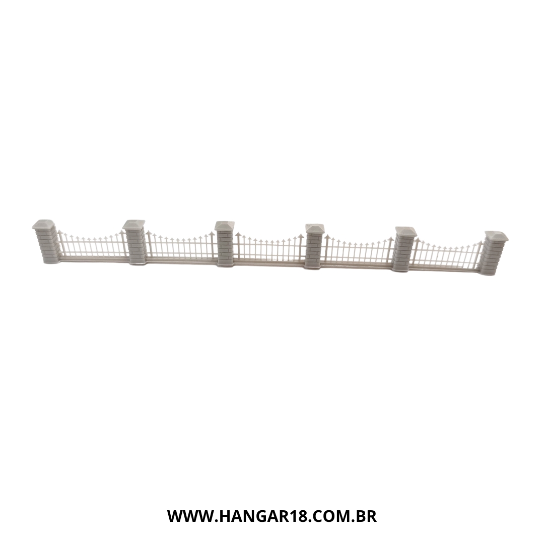 MURETA C/ CERCA METALICA ESC HO (H18MCM) H18 19cm