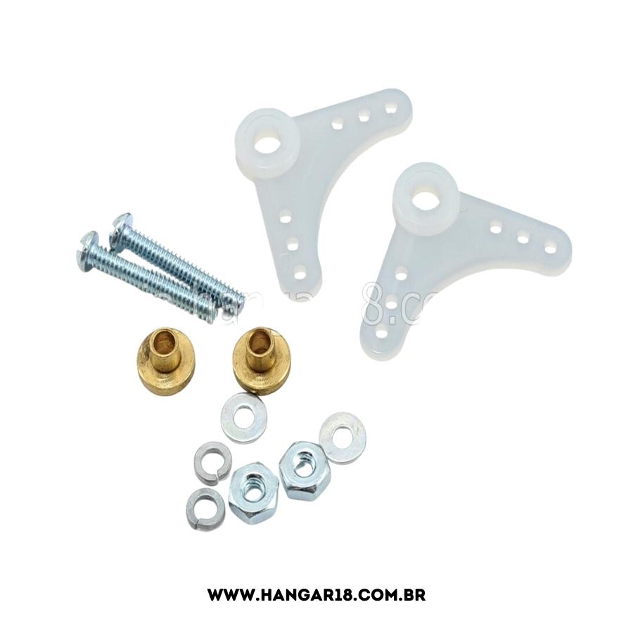 ALAVANCA DUPLA 90 GRAUS NYLON (2) DUBRO DUB167