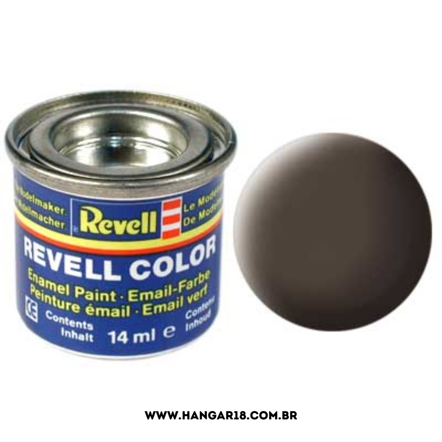 TINTA REVELL ESMALTE 32184 MARROM COURO FOSCO 14ML
