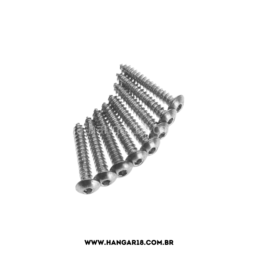 8 X 1" BUTTON HEAD SHEET METAL SCREWS 8PC