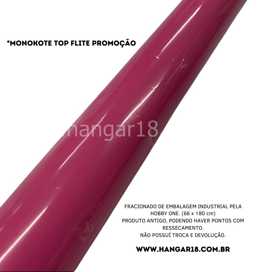 MONOKOTE OPAQUE CIRCUS PINK TOP FLITE *PROMOÇÃO