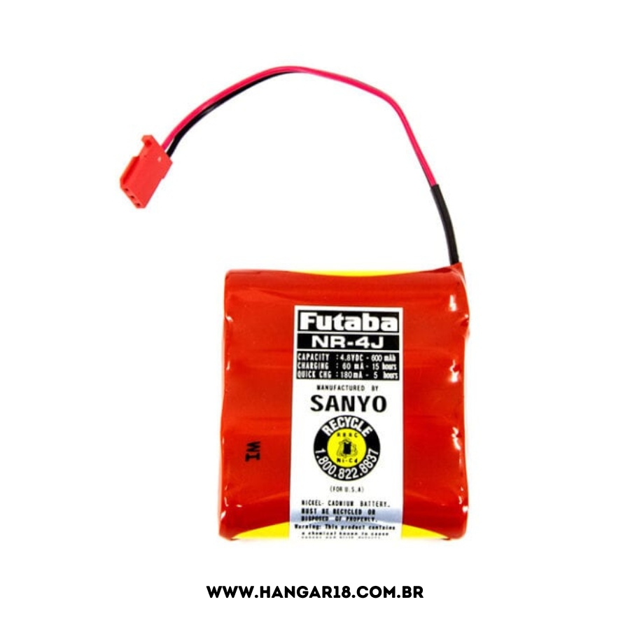 BATERIA FUTABA NICD 4,8V  600 MAH REC.CHATA FNR-4J