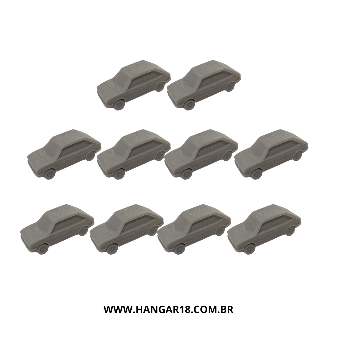 KIT 10 CARRO FIAT 147 ESC HO 1/87 P/ VAGAO CEGONHA