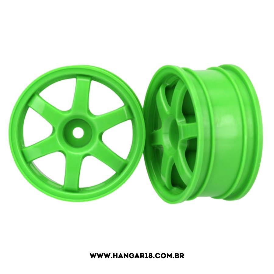 WHEELS, VOLK RACING TE37 GREEN 2 PC  * KEN BLOCK