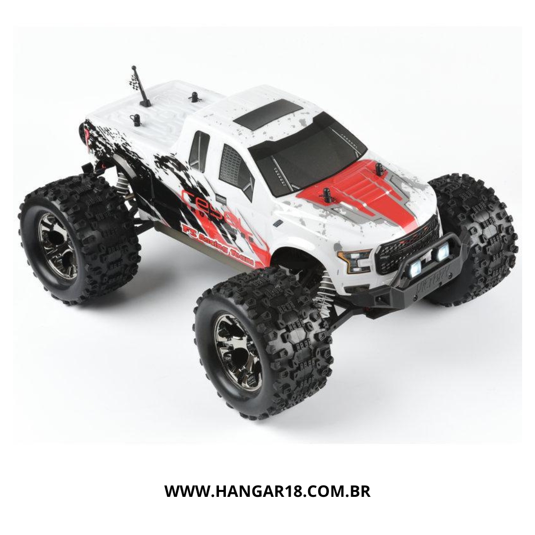 CARRO FS RACING 1/10 MONSTER TRUCK REBEL LED  RTR