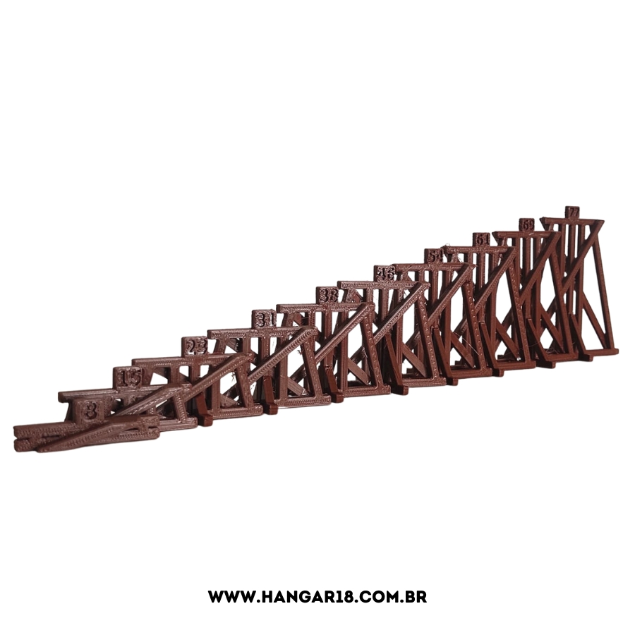 KIT PÉS 4º B RAMPA MODULAR  H18 ESC HO