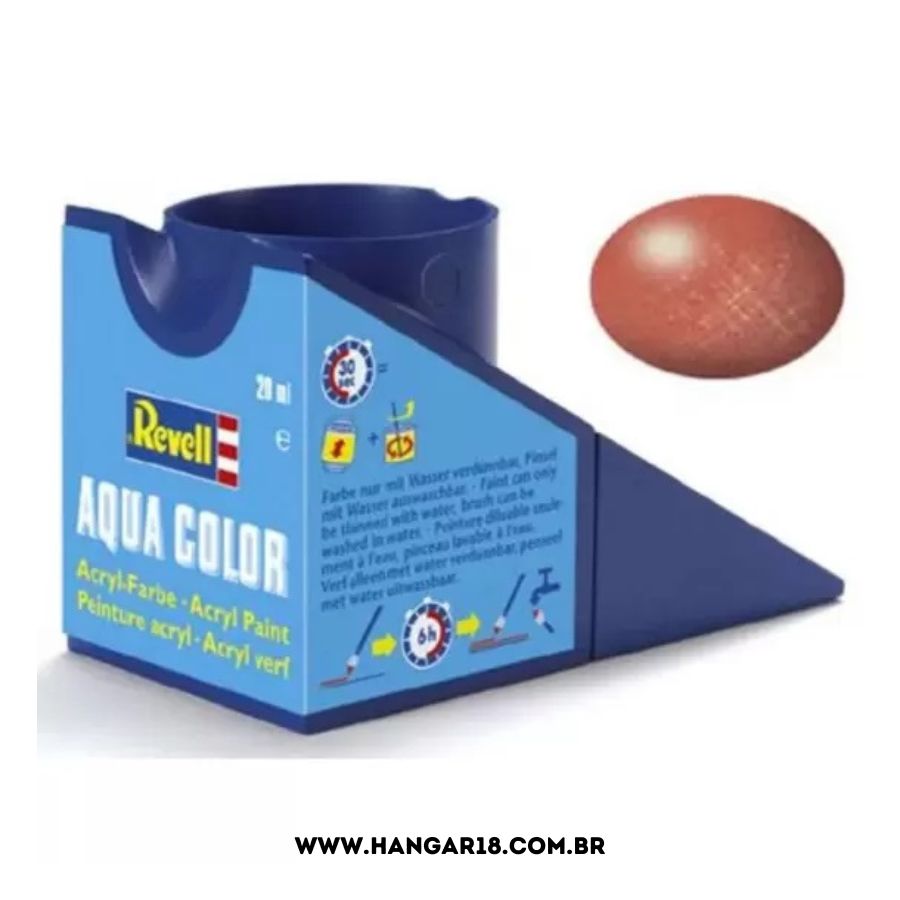 TINTA REVELL ACRILICA 36195 BRONZE METALICO 14ML