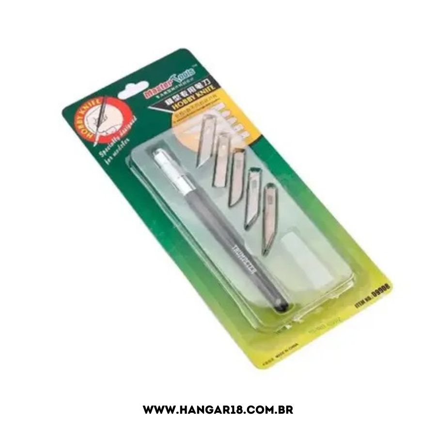 ESTILETE COM 5 LAMINAS DIFERENTES MASTER TOOLS