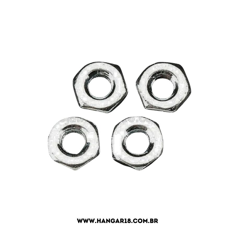 PORCA DE AÇO 10-32 (4) STEEL HEX NUTS DUBRO DUB564