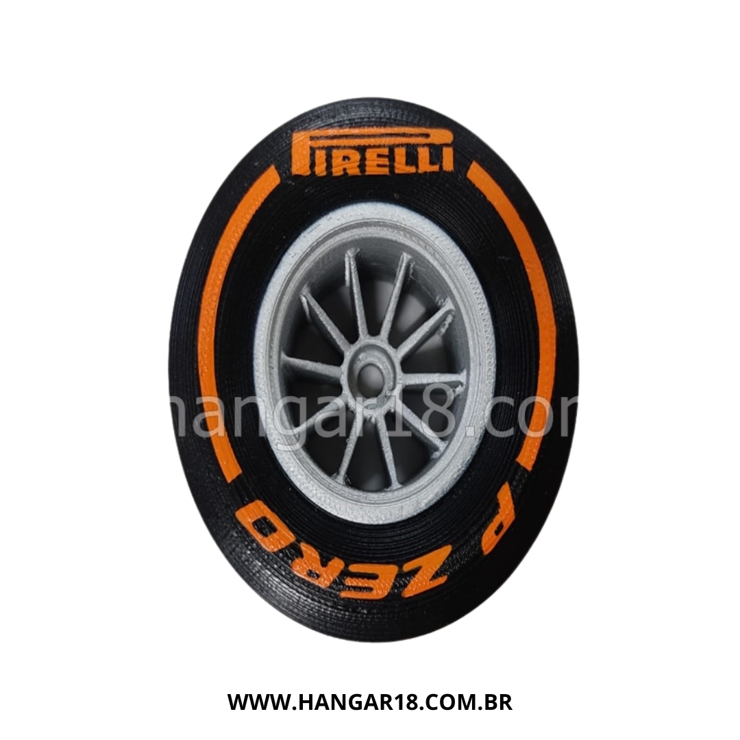 RODA C/ PNEU FORMULA1 P/ TROFEU