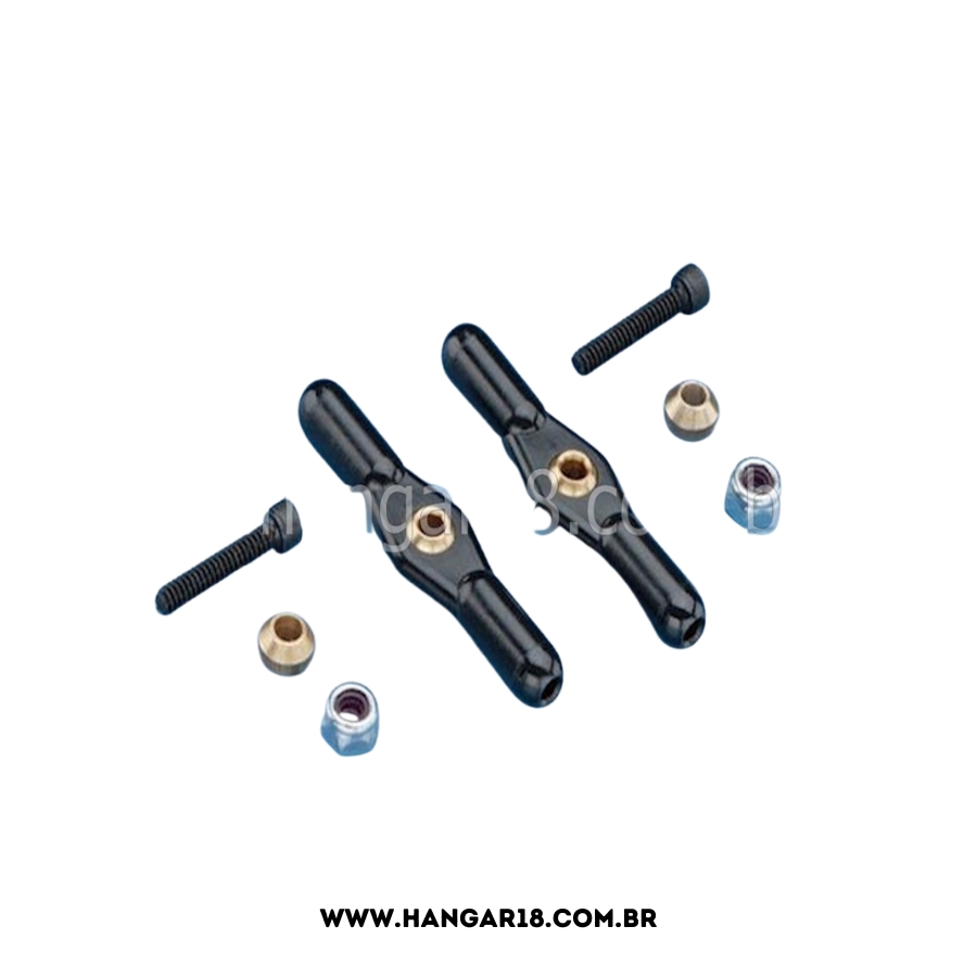 DUAL SWIVEL BALL LINK 4-40  2PC