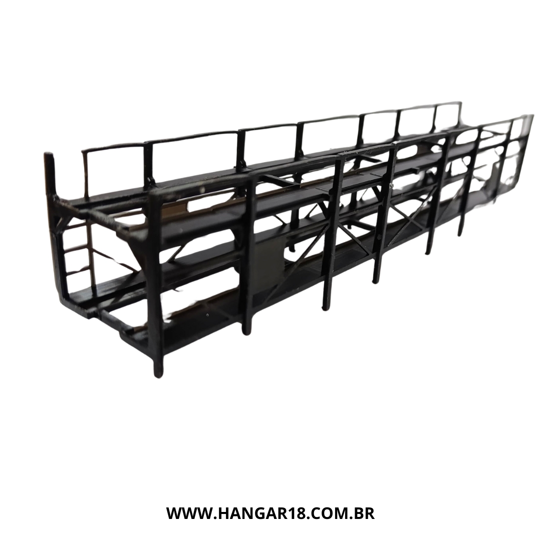 ESTRUTURA VAGÃO CEGONHA  RFFSA ESC HO  HANGAR18