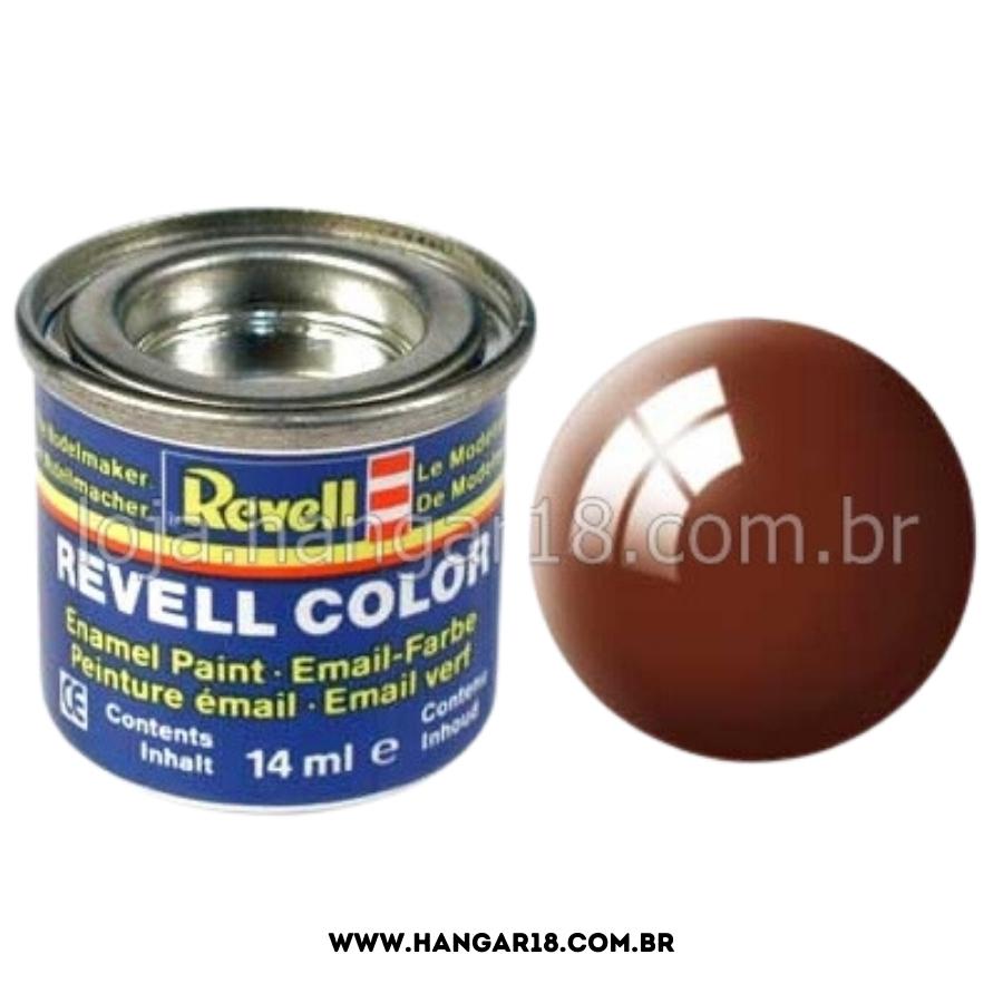 TINTA REVELL ESMALTE 32180 MARROM LAMA BRILHO 14ML