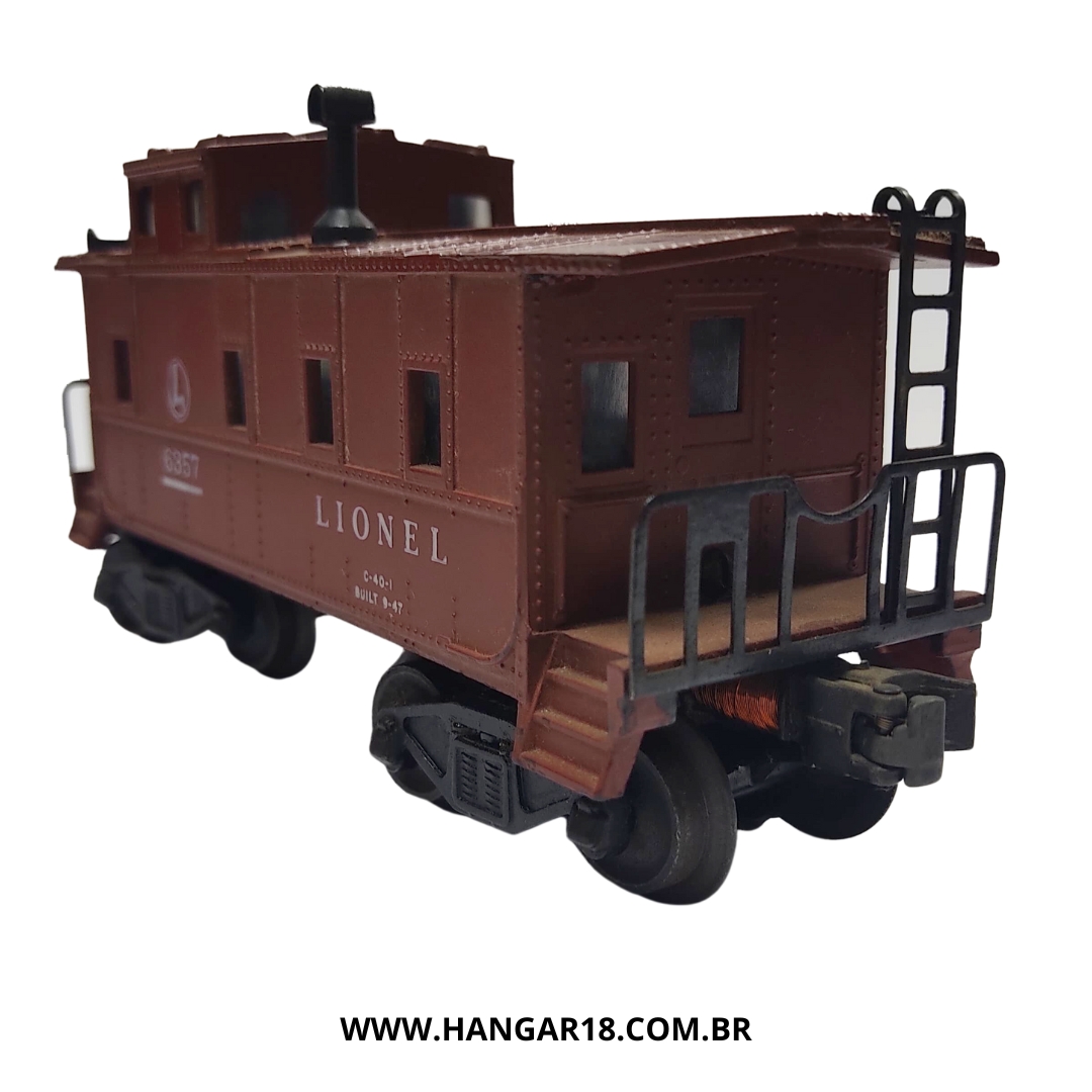 VAGÃO CABOOSE 6357 CIRCULO L LIONEL ESC O