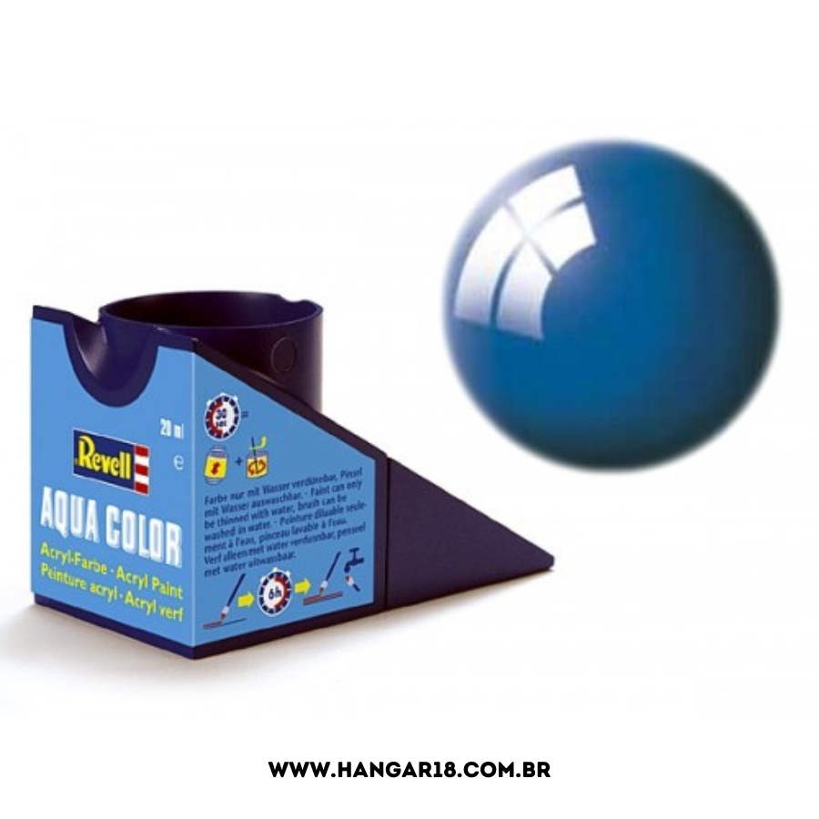 TINTA REVELL ACRILICA 36150 AZUL CLARO BRILHO 14ML