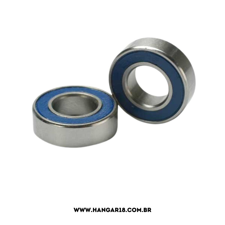 BALL BEARINGS BLUE RUBBER SHIELD  (8x16x5) 2PCS