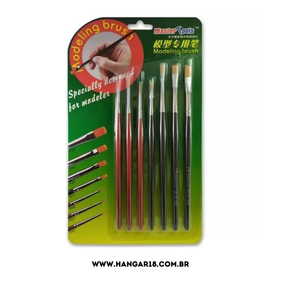 JOGO DE PINCEL 7 PCS KT-09900 MASTER TOOLS