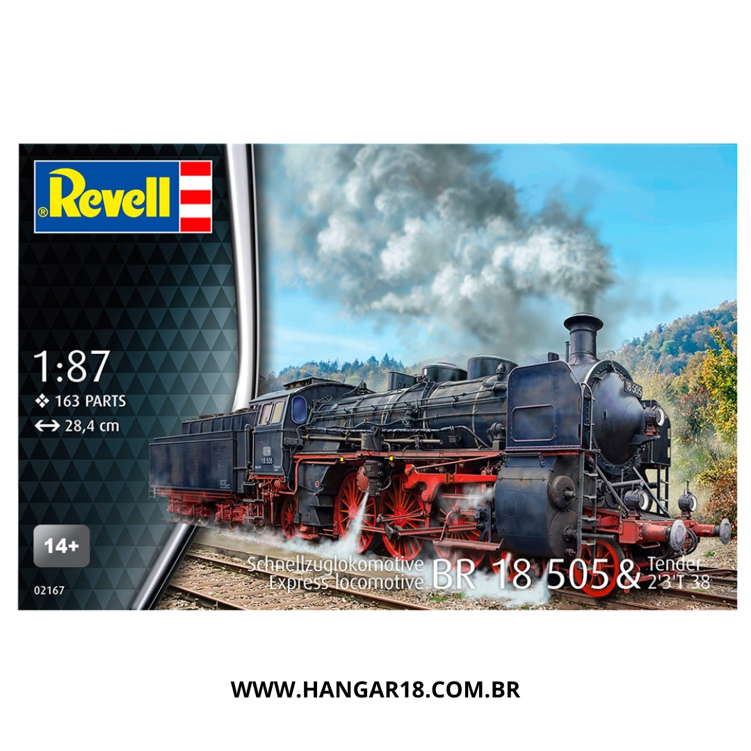 LOCOMOTIVA EXPRESSA BR 18 505 &amp; TENDER REV02167