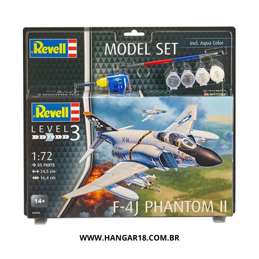 AVIÃO F-4J PHANTOM II  WITH BA 1/72 REVELL REV3941