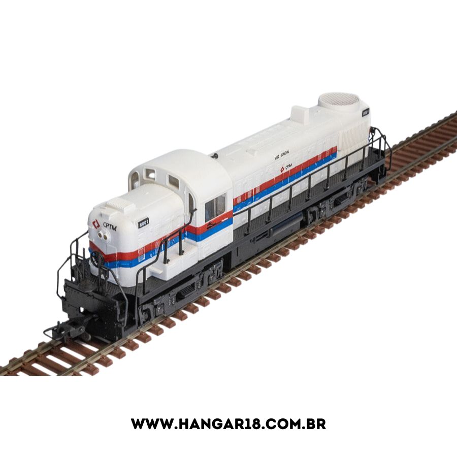 LOCOMOTIVA RS3 CPTM BRANCA 3086