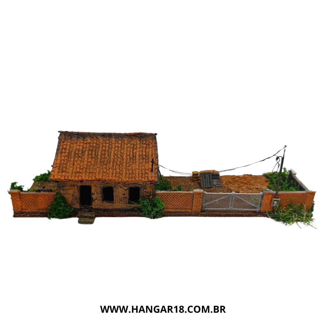 DIORAMA CASA ABANDONADA TIJOLO (735) ESC HO ANJOLY