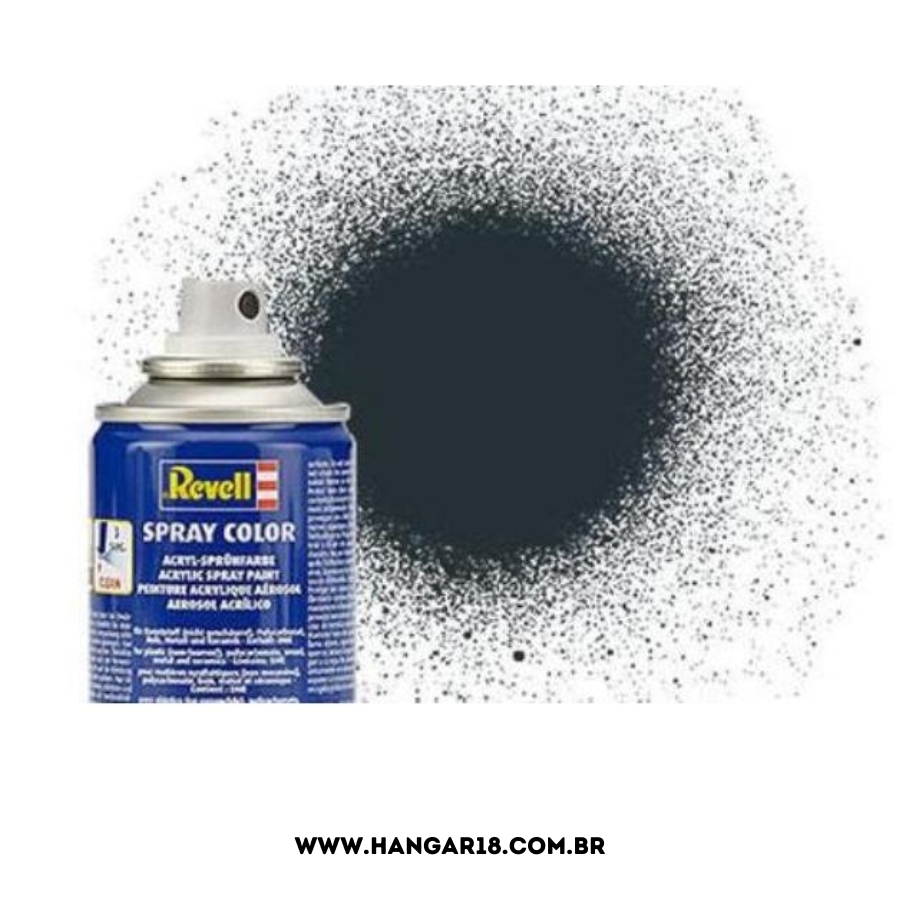 TINTA REVELL SPRAY ANTHRACITE CINZA FOSCO 34109