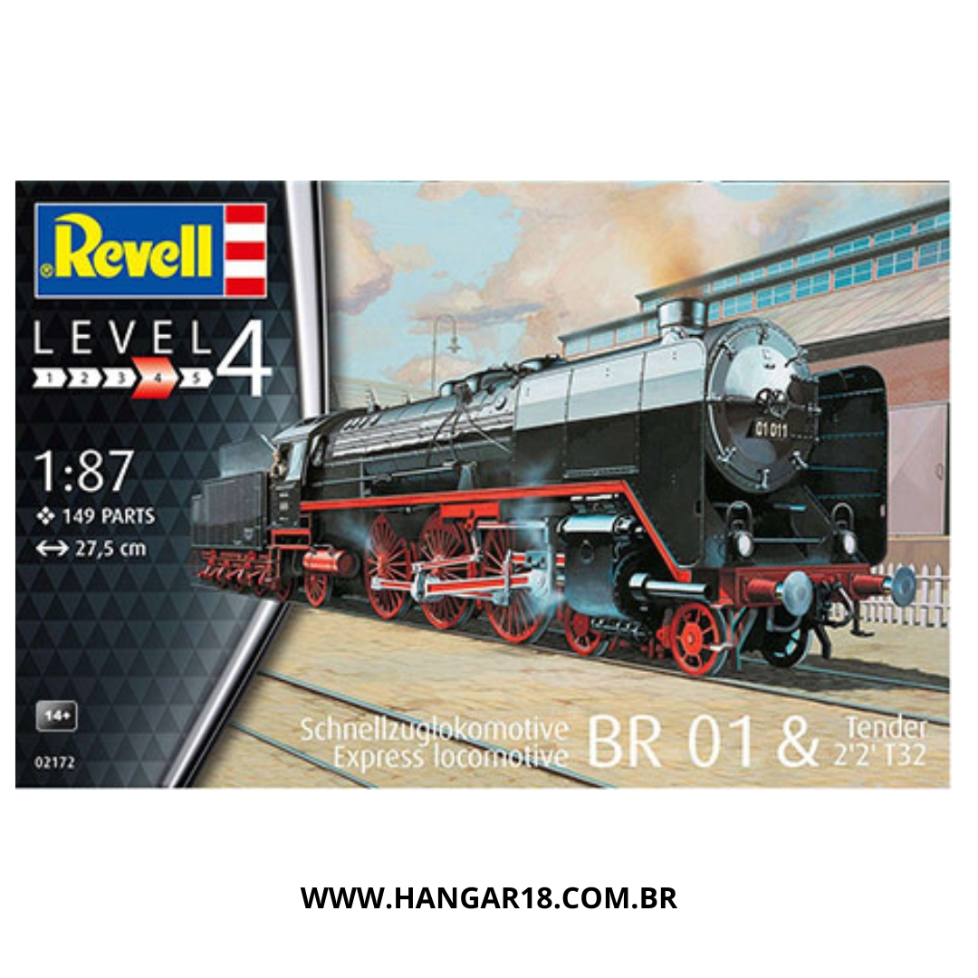 LOCOMOTIVA EXPRESS BR 01 &amp; TENDER 2'2' T32 1/87