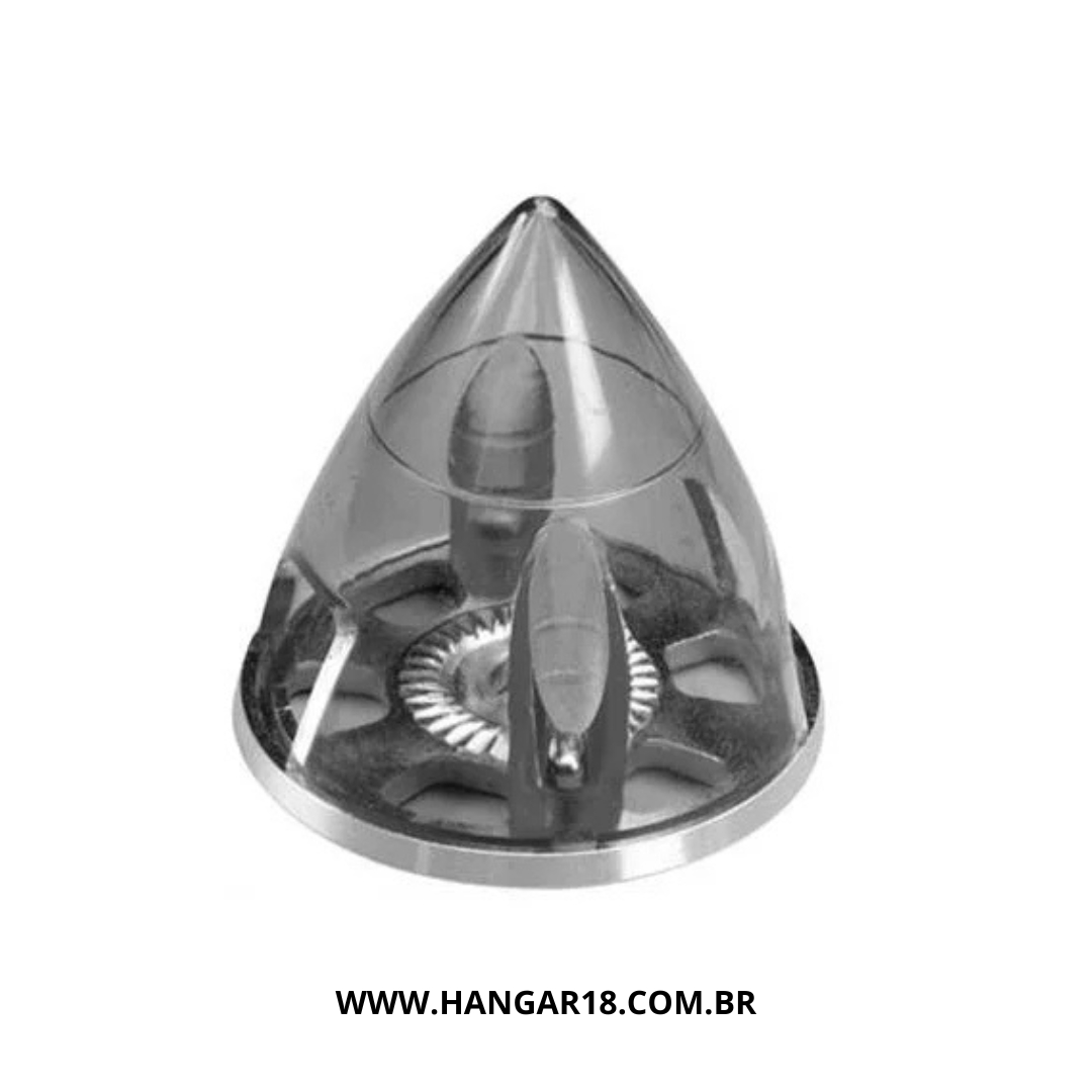 E-SPINNER 2/14"  57MM PRETO TRANSPARENTE