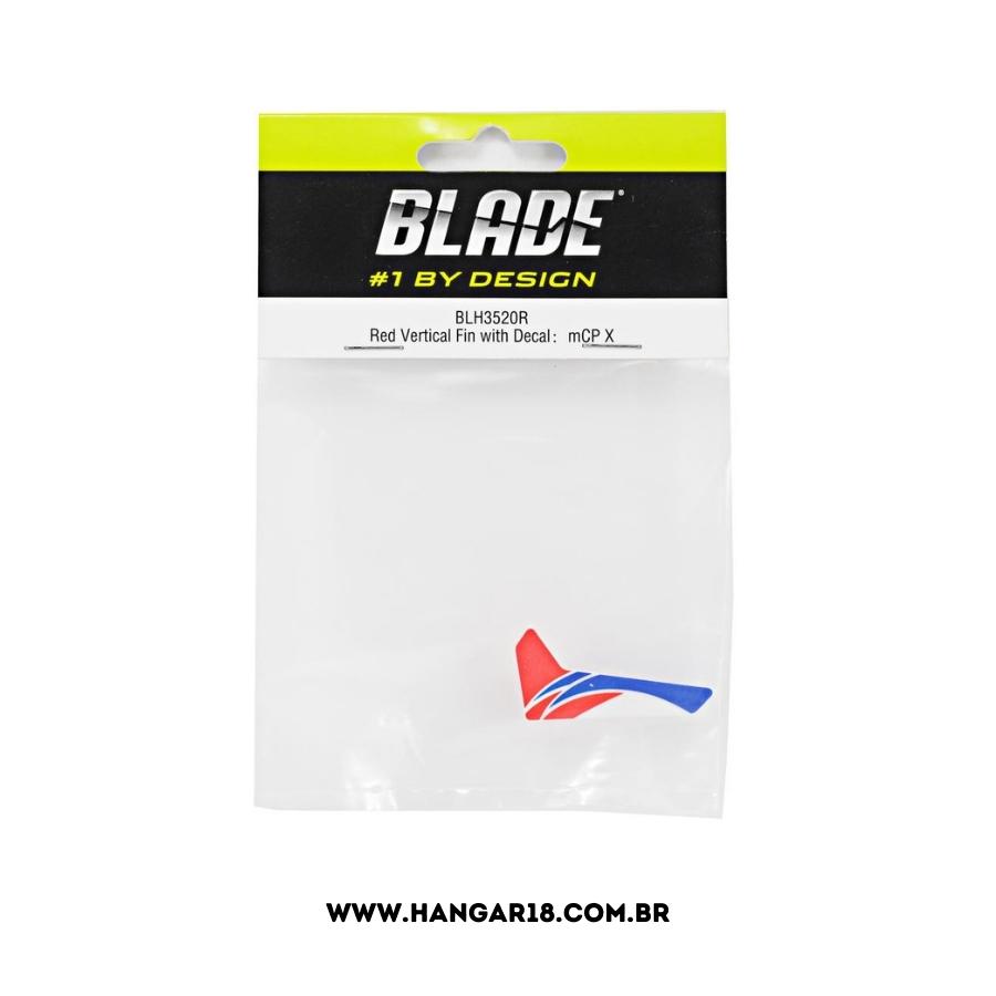 RED VERTICAL FIN WITH DECAL MCP X