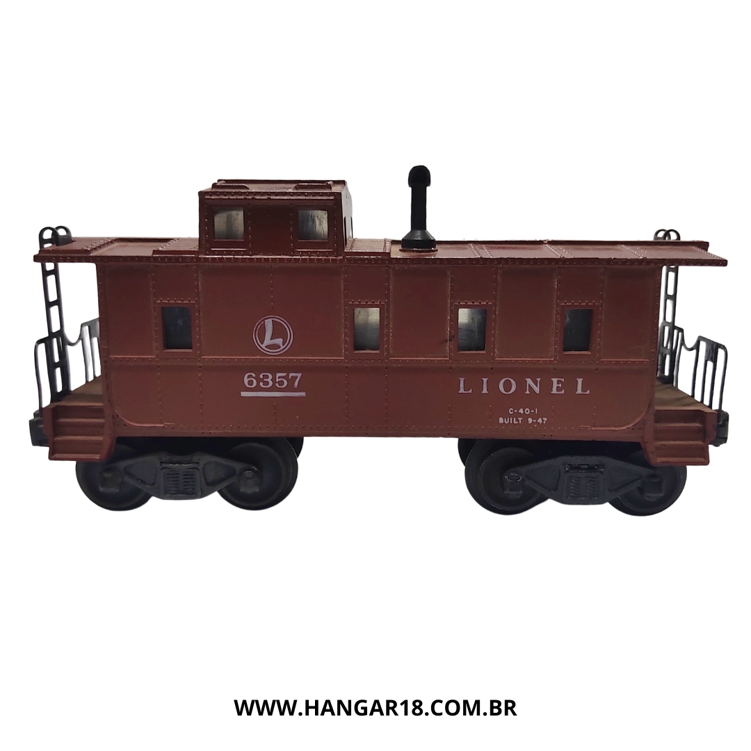 VAGÃO CABOOSE 6357 CIRCULO L LIONEL ESC O
