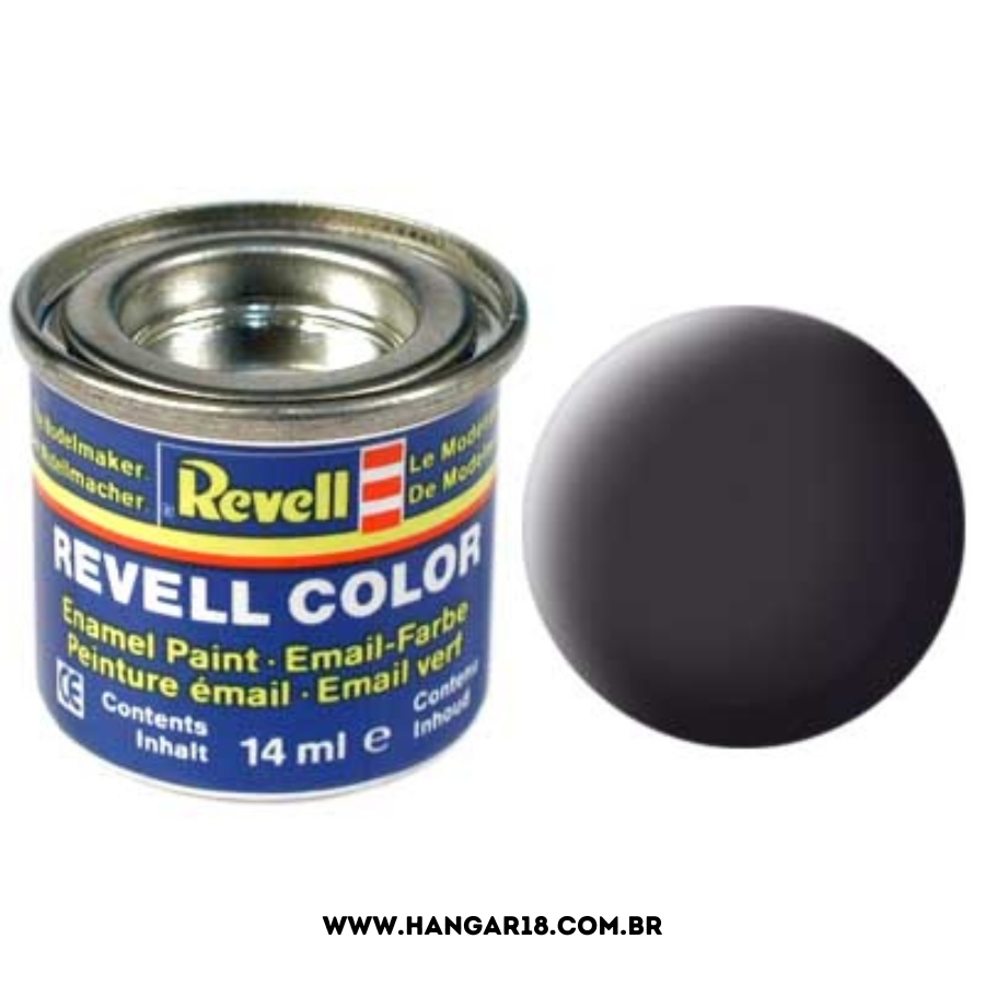 TINTA REVELL ESMALTE 32106 PRETO PICHE FOSCO 14ML